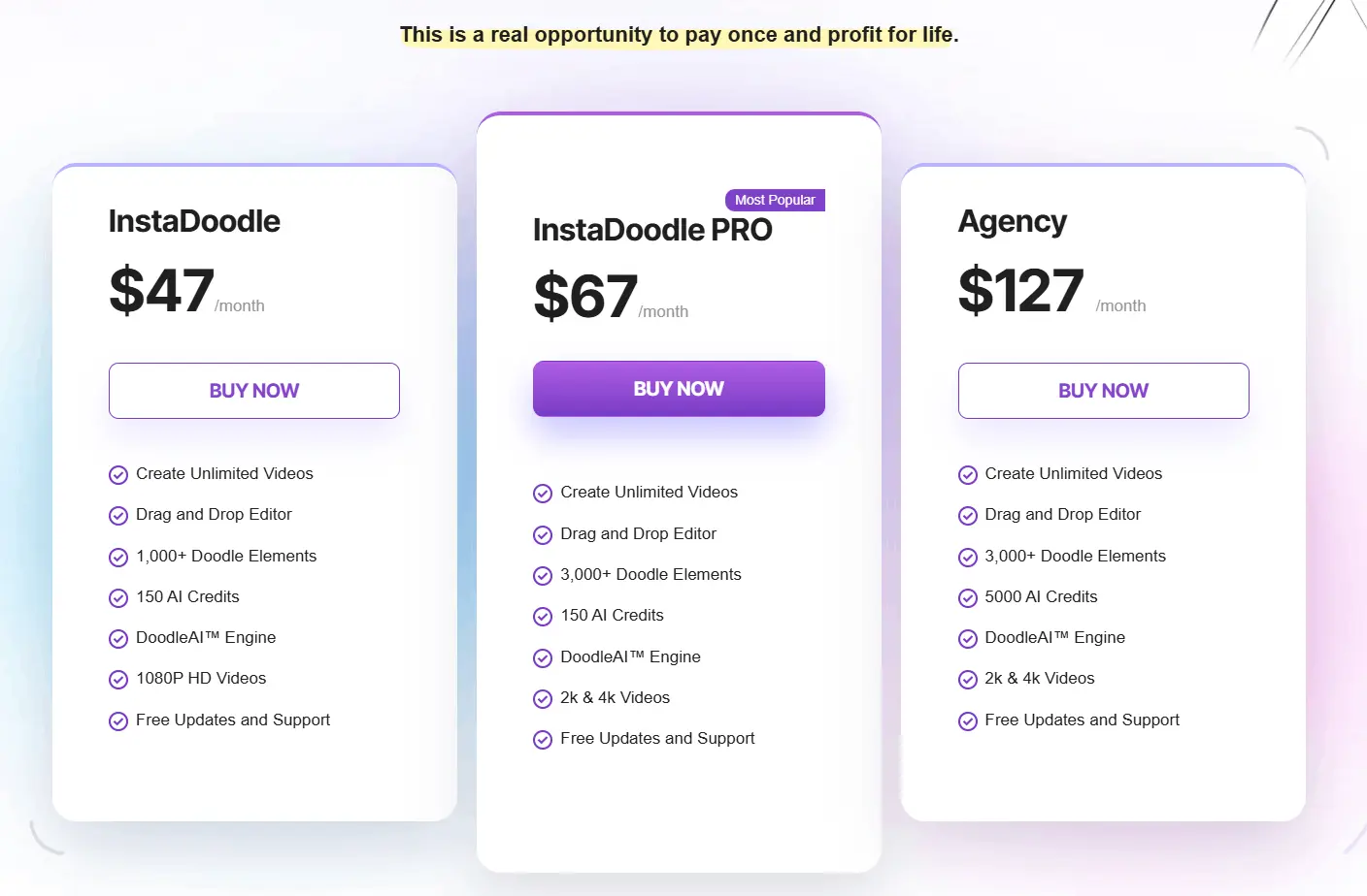 instadoodle price label